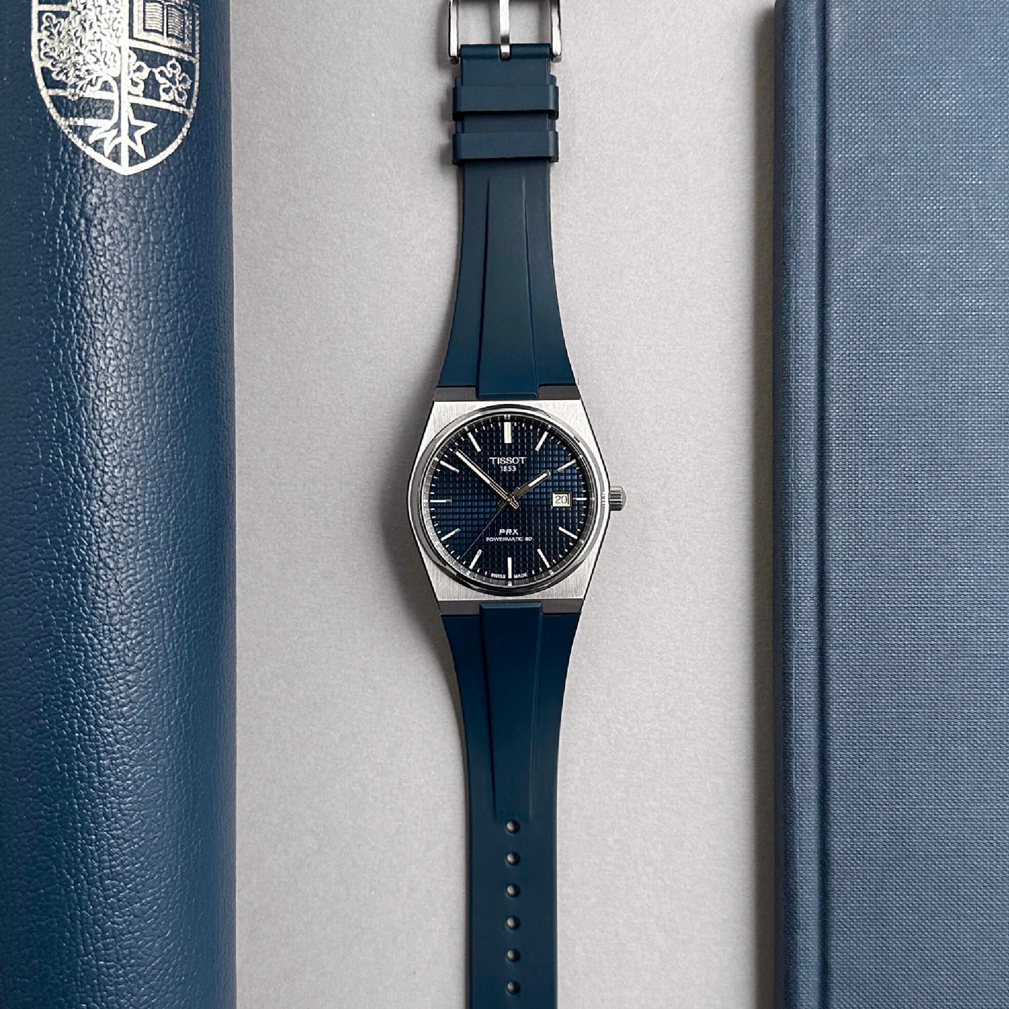 Navy Blue FKM Rubber Strap