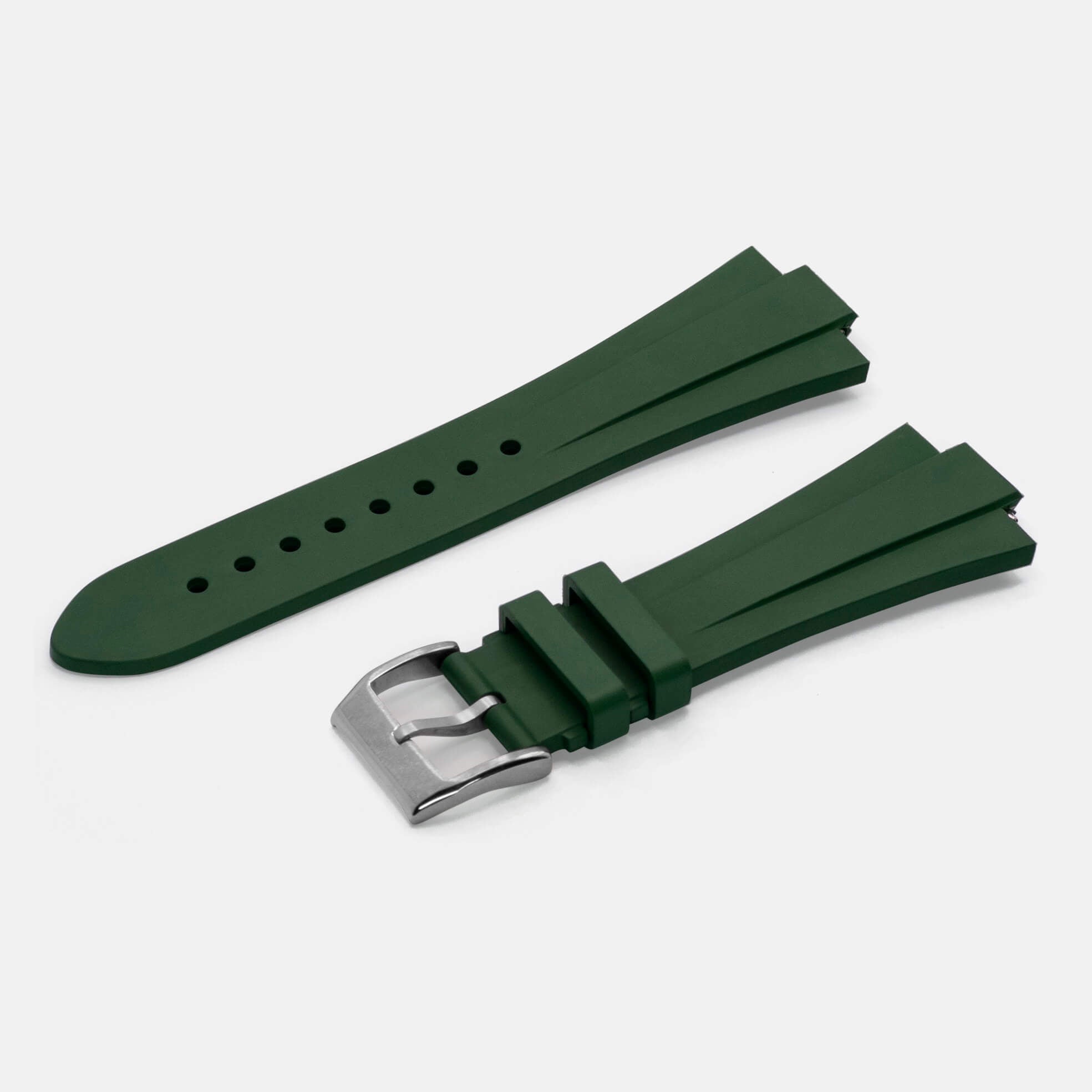 Forest Green FKM Rubber Strap