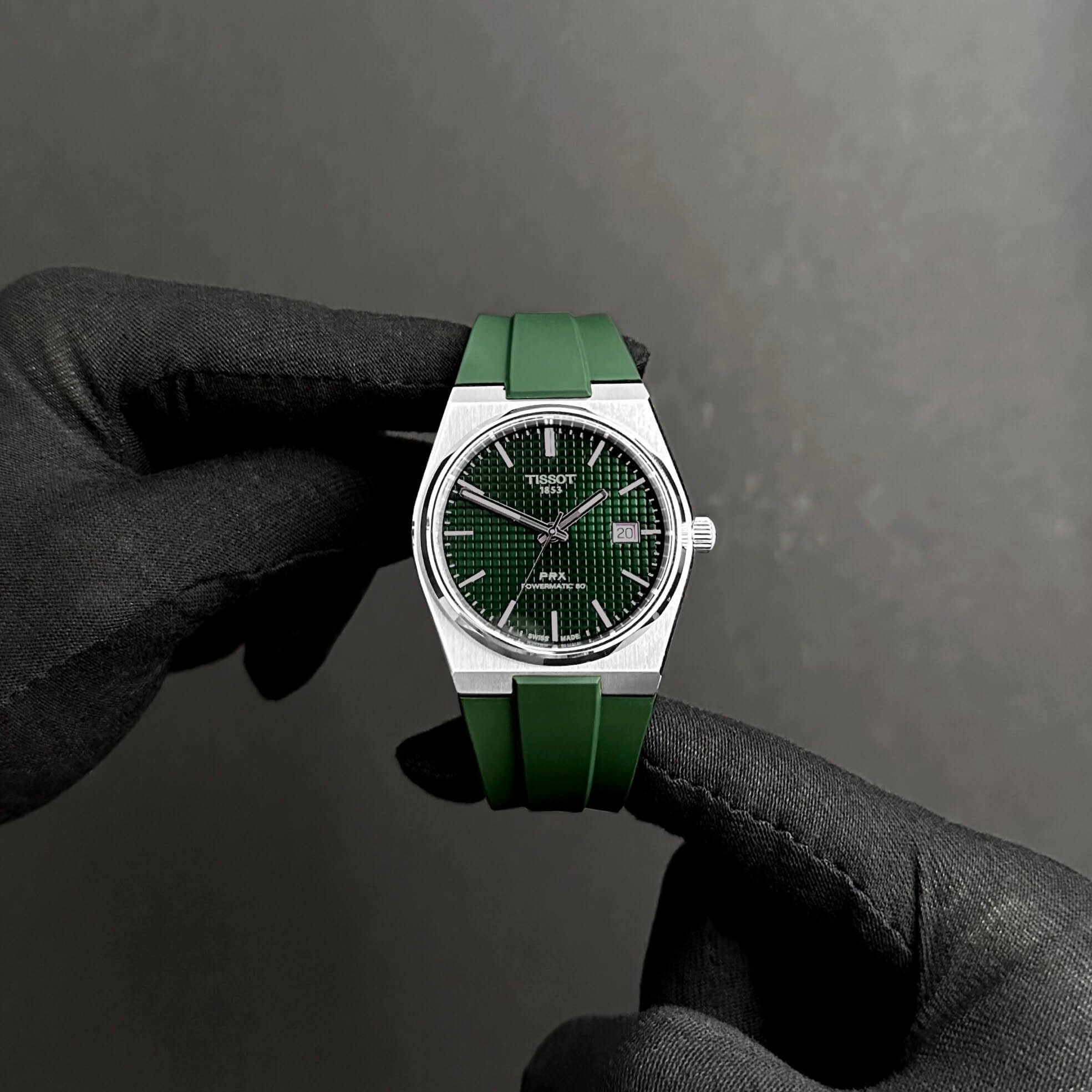 Forest Green FKM Rubber Strap