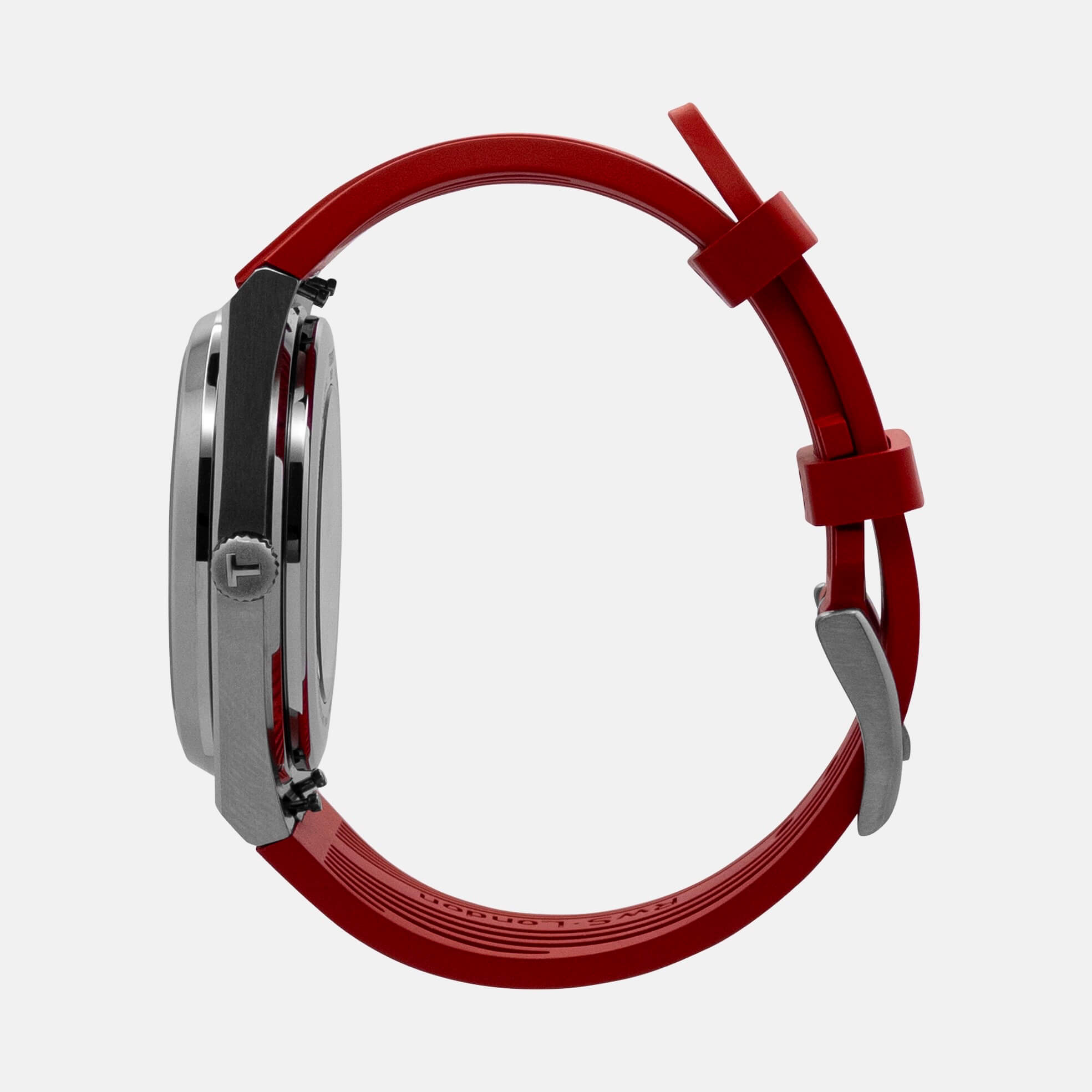 Cherry Red FKM Rubber Strap