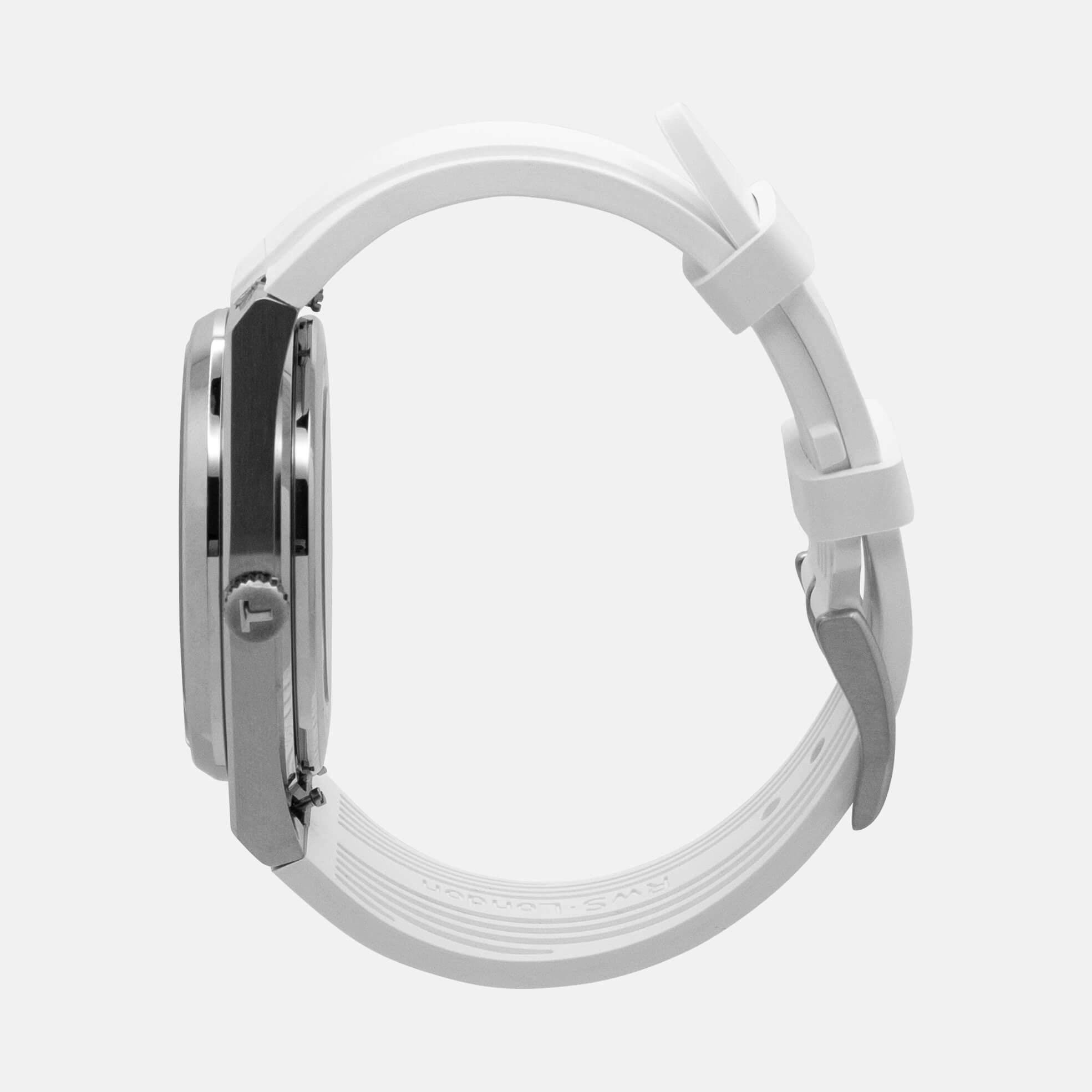Arctic White FKM Rubber Strap
