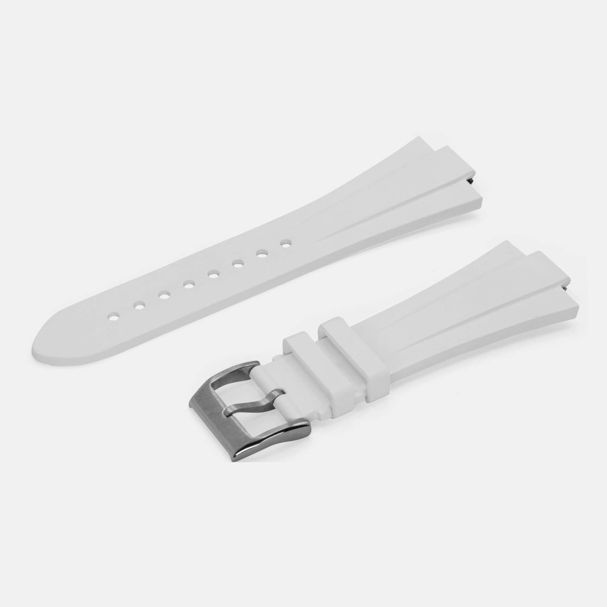 Arctic White FKM Rubber Strap