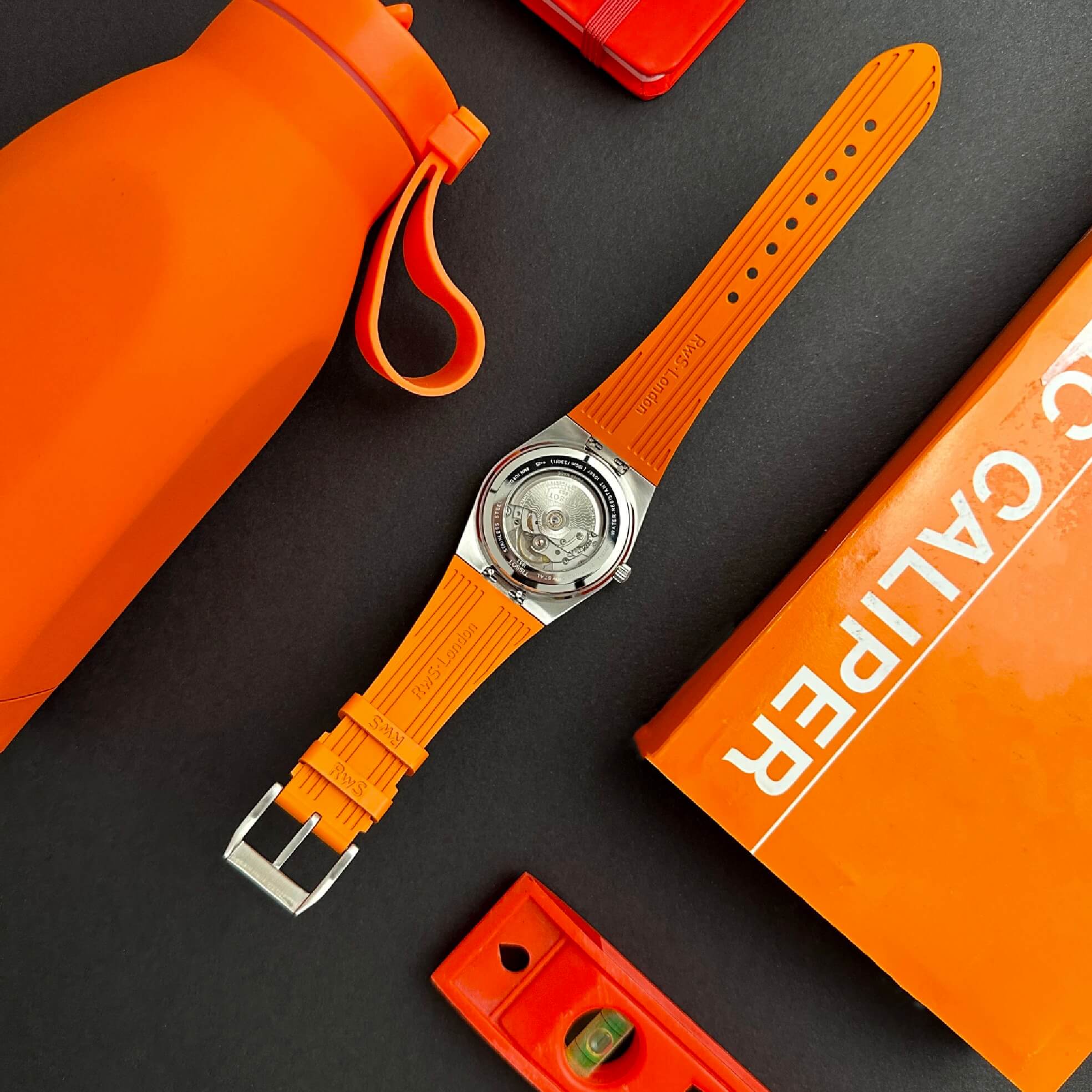 Tangerine Orange FKM Rubber Strap